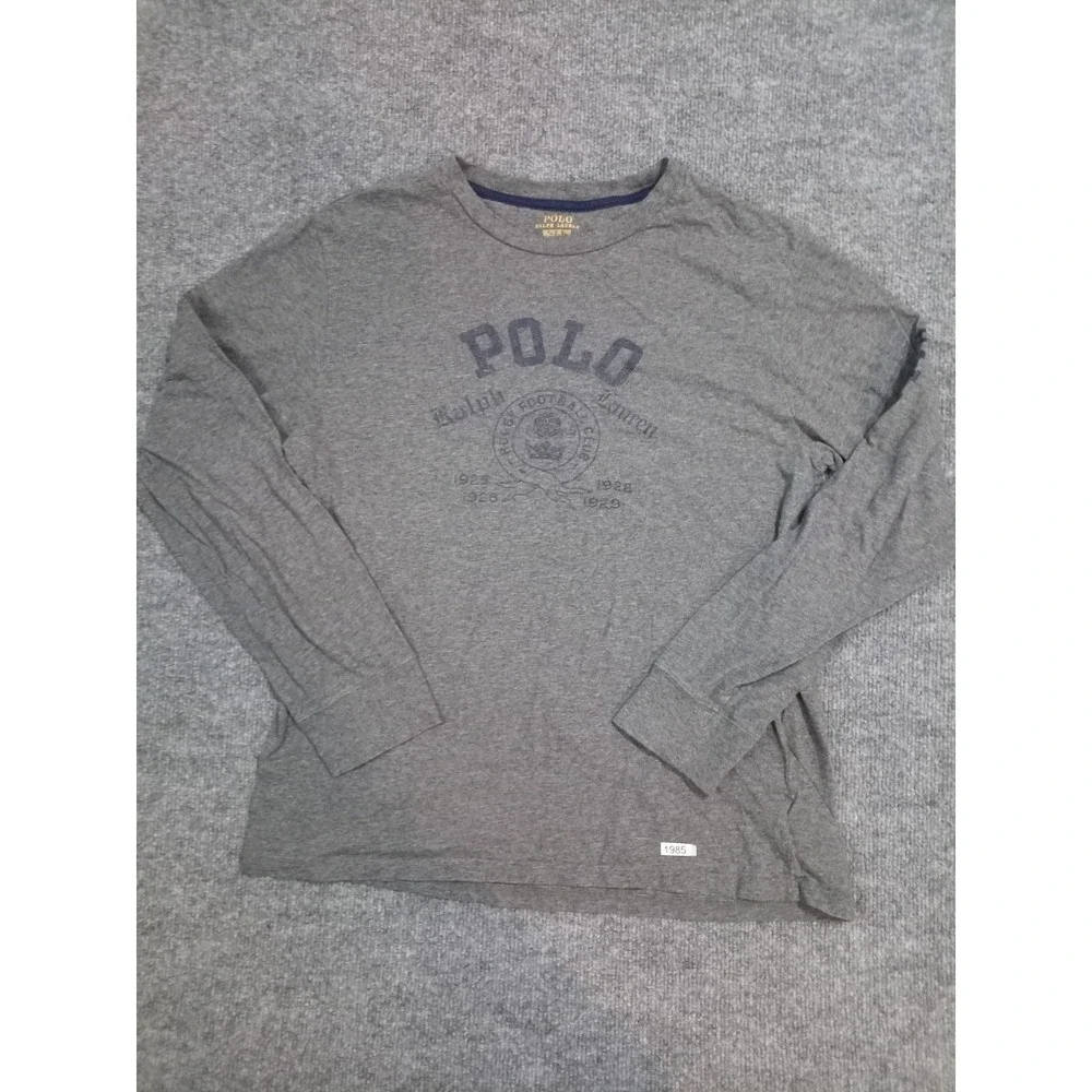 Polo Ralph Lauren Shirt Youth XL 18-20 Blue Long Sleeve Crewneck NWT Green Pony